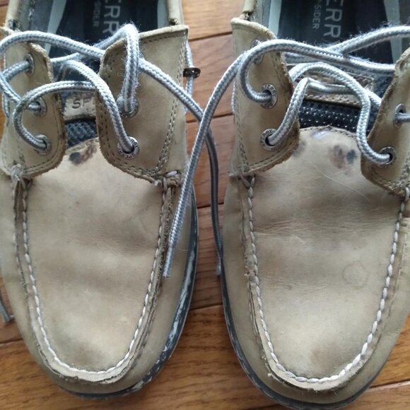 Men's Sperry Top-Sider Billfish 3-Eye Leather Boat Shoe Size 10.5 - Picture 7 of 9